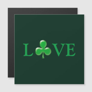 St. Patrick's Day Love Clover Shamrock Magnet