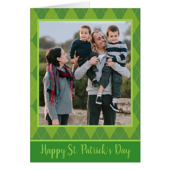 St. Patrick's Day Luck insertar su foto (Frente)