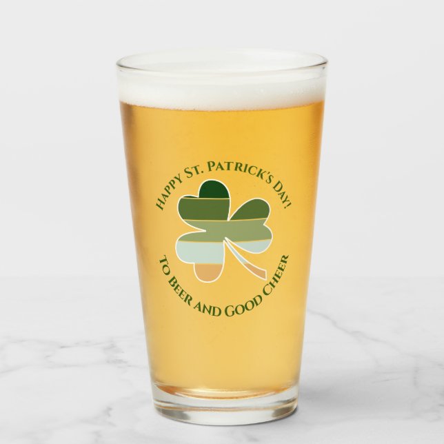 St. Patrick's Day Lucky Irish Shamrock Retro (Anverso (lleno))