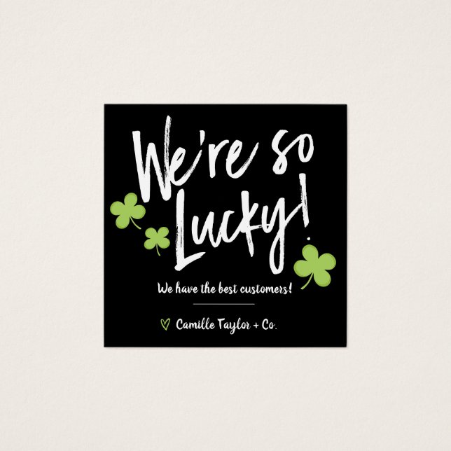 St. Patrick's Day Lucky Thank You Discount Code (Anverso)