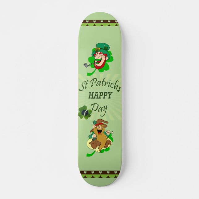St. Patrick's Day Skateboard (Anverso )