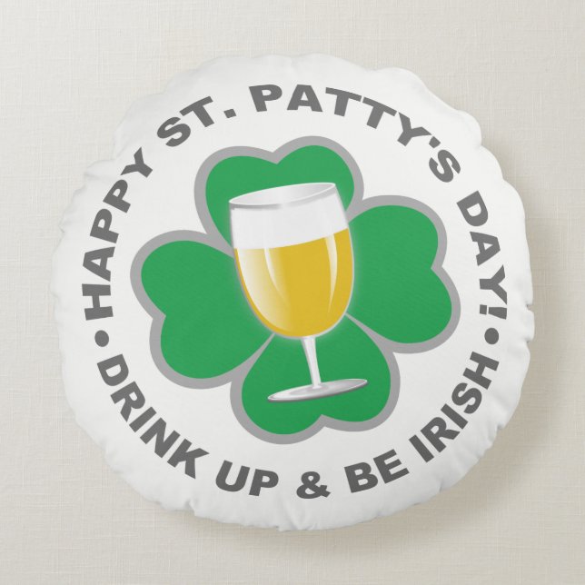 St. Patrick's Day tirando almohada (Anverso)