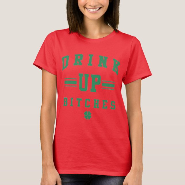 St. Patrick's T Shirt bebe una camiseta femenina (Anverso)