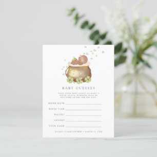 st patrics baby ducha adivinando la invitación al 