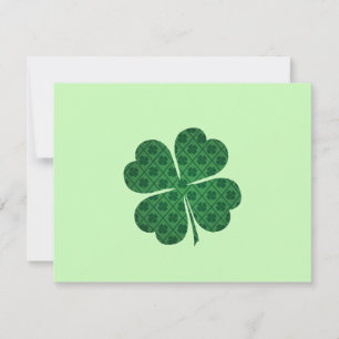 st patricys afortunado cuatro trébol verde hoja Ta