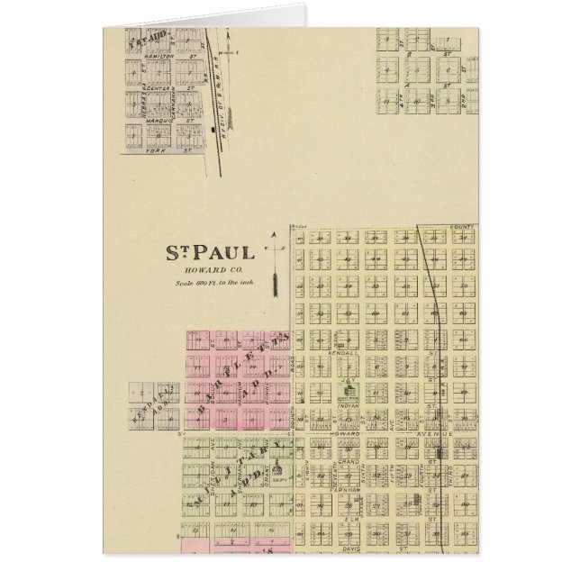 St. Paul, Marquette y St. Joe, Nebraska (Frente)