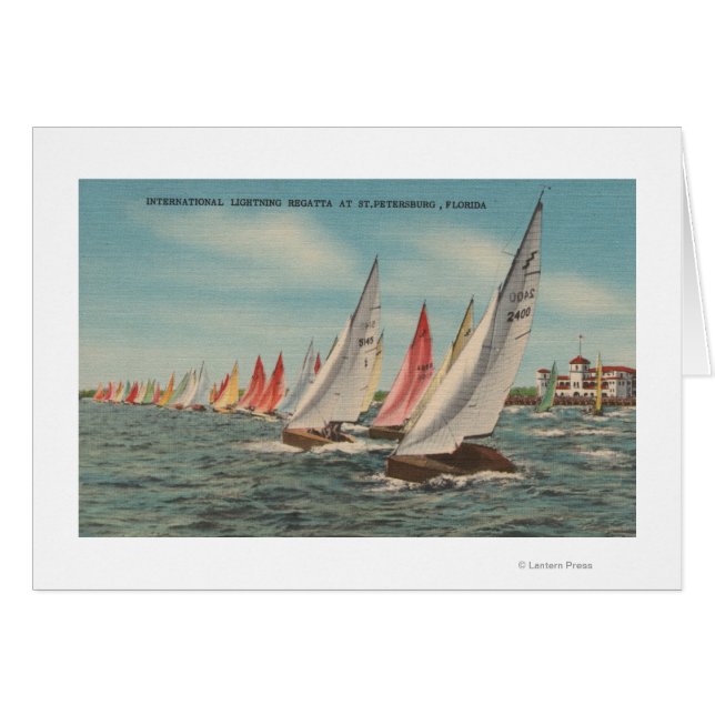 St. Petersburg, FL - Vista de Lightning Regatta (Anverso (Horizontal))