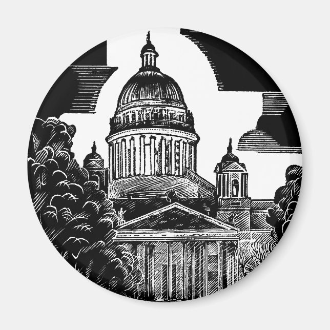 ST PETERSBURG - Imán de la Catedral de St Isaac (Frente)