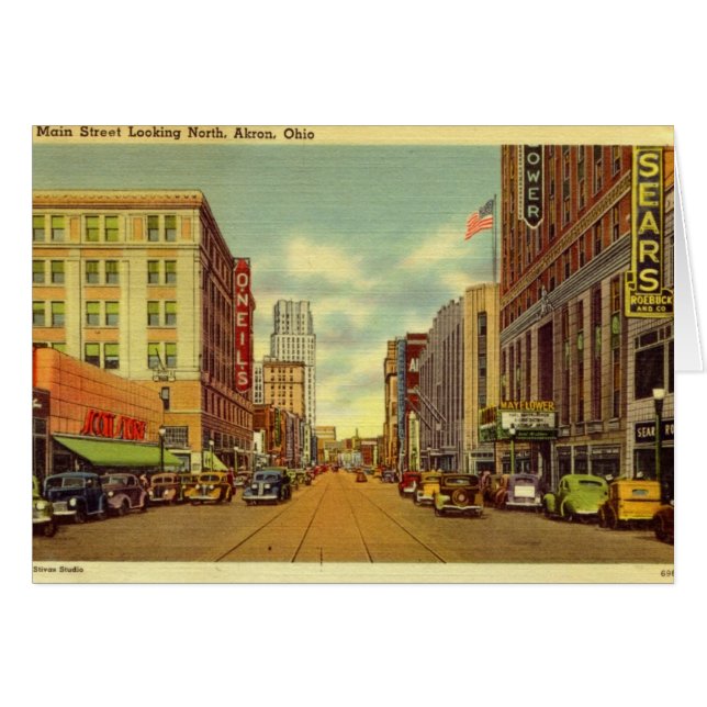 St. principal, vintage de Akron, Ohio (Anverso (Horizontal))