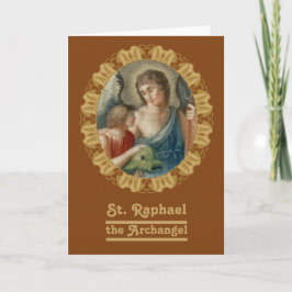 St Raphael el Archangel (M12) Tarjeta de felicitac