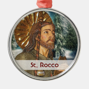 St. Rocco - San Rocco - ornamento de plata del St.