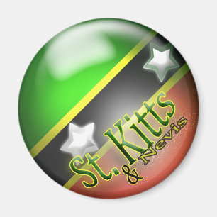 St. San Cristobal y imán patriótico de Nevis