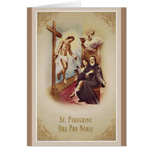 St. Santo patrón del peregrino de la cruz de Jesús
