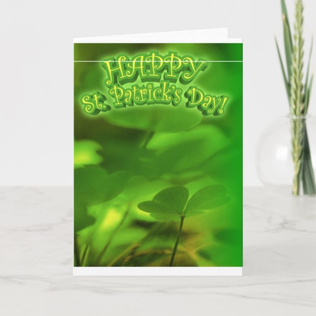ST. Tarjeta de Patrick's Day (BLANK) (Anverso)