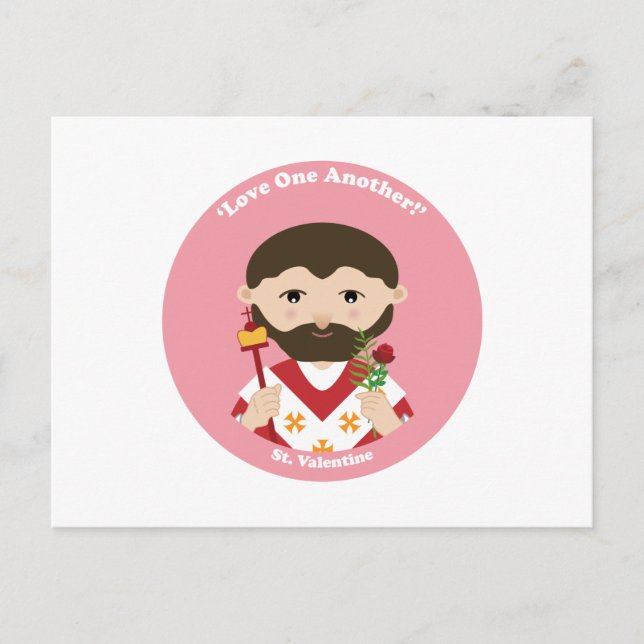 St. Tarjeta del día de San Valentín (Anverso)