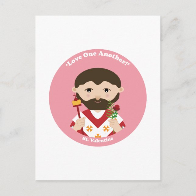 St. Tarjeta del día de San Valentín (Anverso)