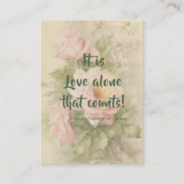 St. Teresa de la tarjeta santa de los rosas de la