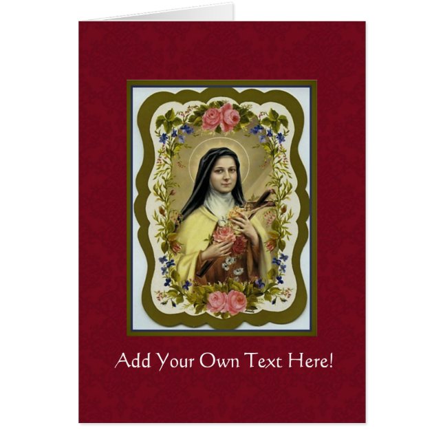 St. Teresa el pequeño crucifijo de los rosas de la (Frente)
