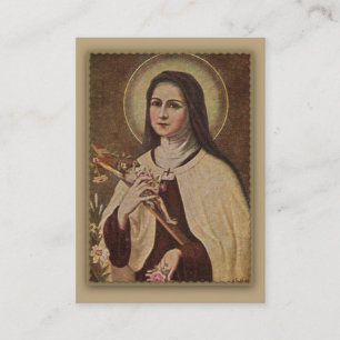 St. Teresa las pequeñas tarjetas de la novena de
