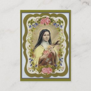 St. Teresa las tarjetas santas de la pequeña