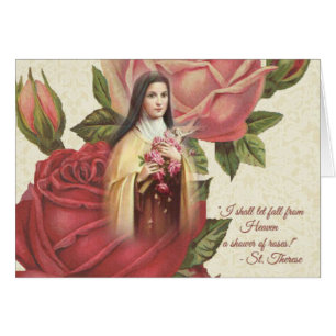 St. Teresa los pequeños rosas de la flor w/pink