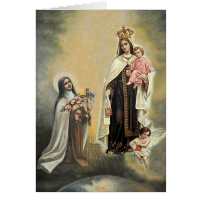 St. Teresa nuestra señora del rezo de la novena (Frente)