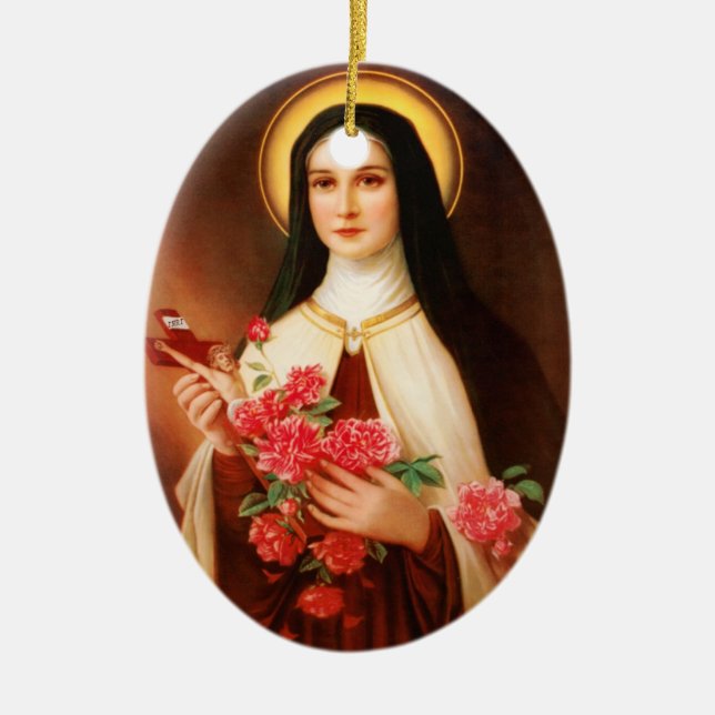St. Thérèse del ornamento del navidad de Lisieux (Frente)