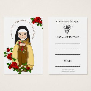 St. Therese Jesús Rosas Espirituales de la Oración