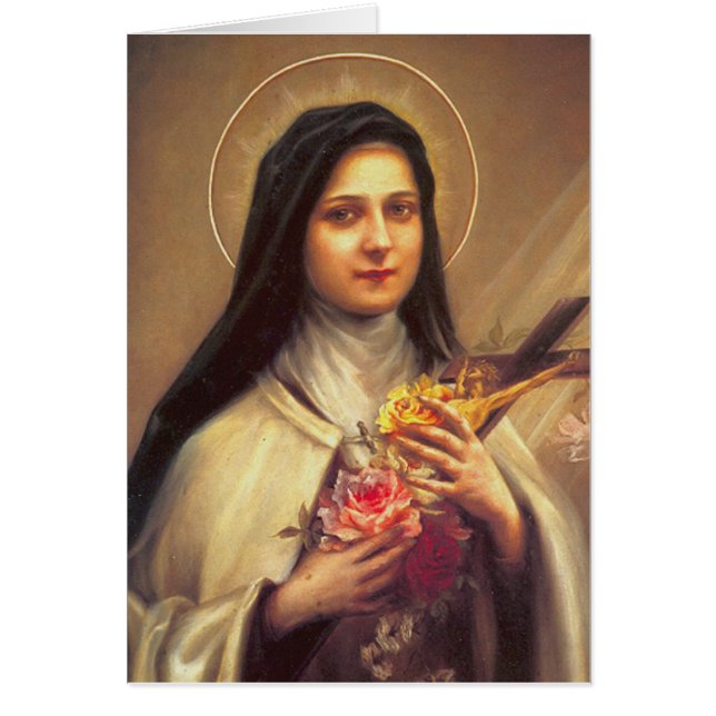 St. Therese, las pequeñas rosas rosadas de flores (Frente)