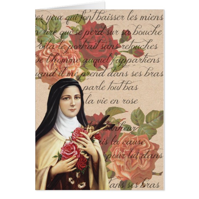 St. Therese, los pequeños Rosas de cosecha de flor (Frente)