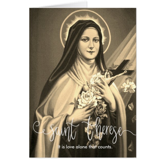St. Therese | Sepia | Sobreposición del guión blan (Frente)