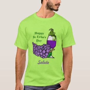 ¡St. Urho Bottoms Up! + Saludo la camiseta de dos 