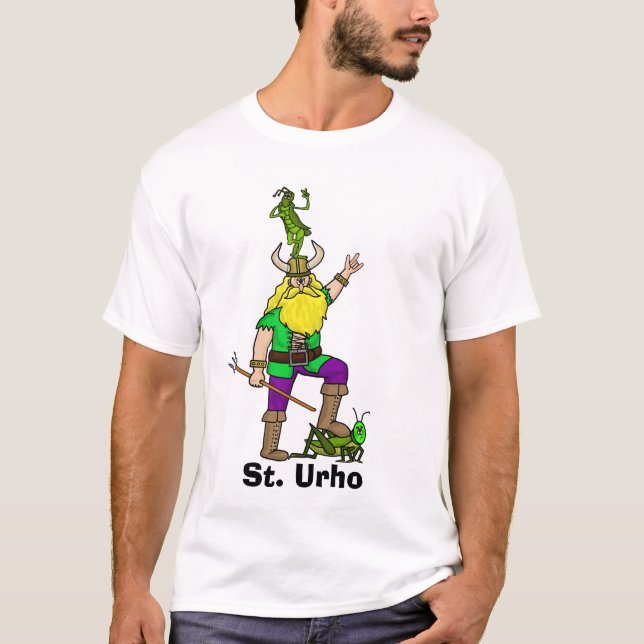 St. Urho Con Camiseta Grasshoppers (Anverso)