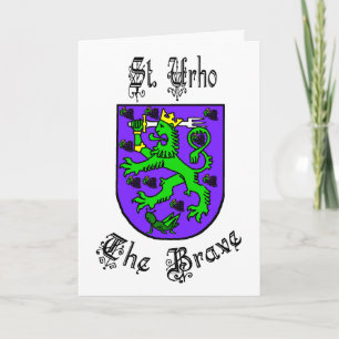 St. Urho La Valiente Tarjeta De Saludo De Los Hech