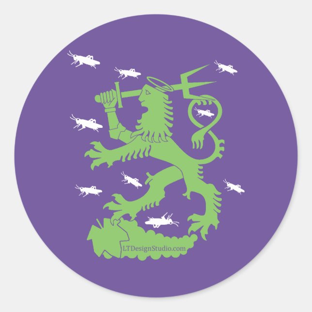 St. Urho - Pegatinas (Anverso)