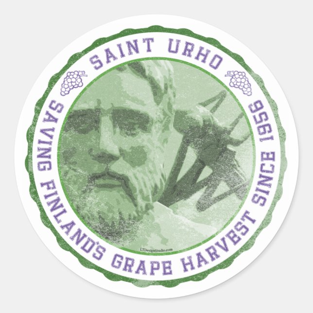 St. Urho Seal - Pegatinas (Anverso)