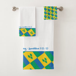 ST VINCENT FLAG Personalized Scripting Christian
