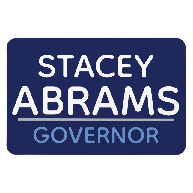 Stacey Abrams para el imán de coches del GOBERNADO (Horizontal)