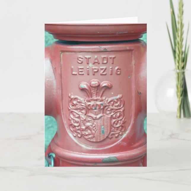 Stadt Leipzig, tarjeta de felicitación de Alemania (Anverso)