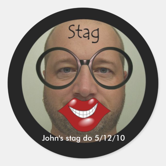 Stag fiestas pegatinas (Anverso)