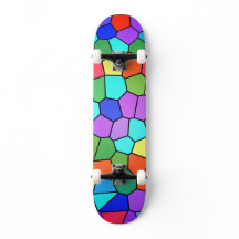 Stain Glass Rainbow Skateboard deck