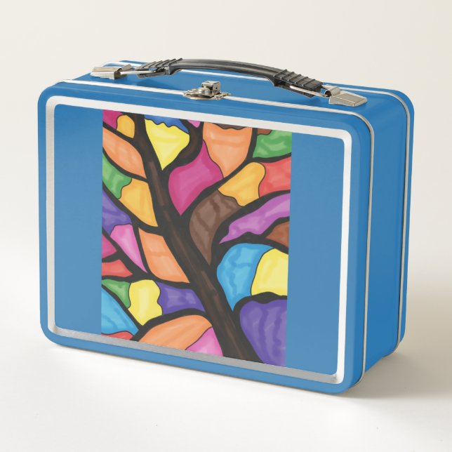 Stain glass tree art  (Anverso)