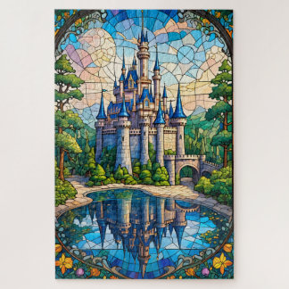Stained Glass Castle Jigsaw Puzzle