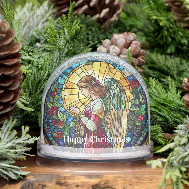 Stained Glass Christmas Angel (Invierno)