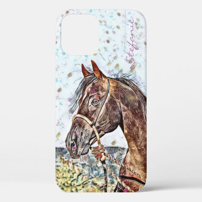 Stallion de la bahía en un Funda Bosal del iPhone  (Reverso )