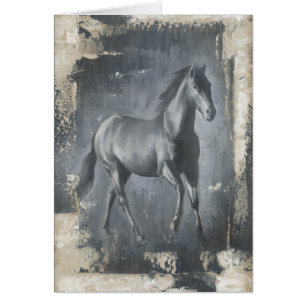 Stallion negro en ejecución