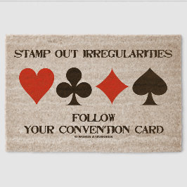 Stamp Out Irregularities Follow Convention Card