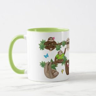 Stanley Sloth green 'disfrutando de una taza perez