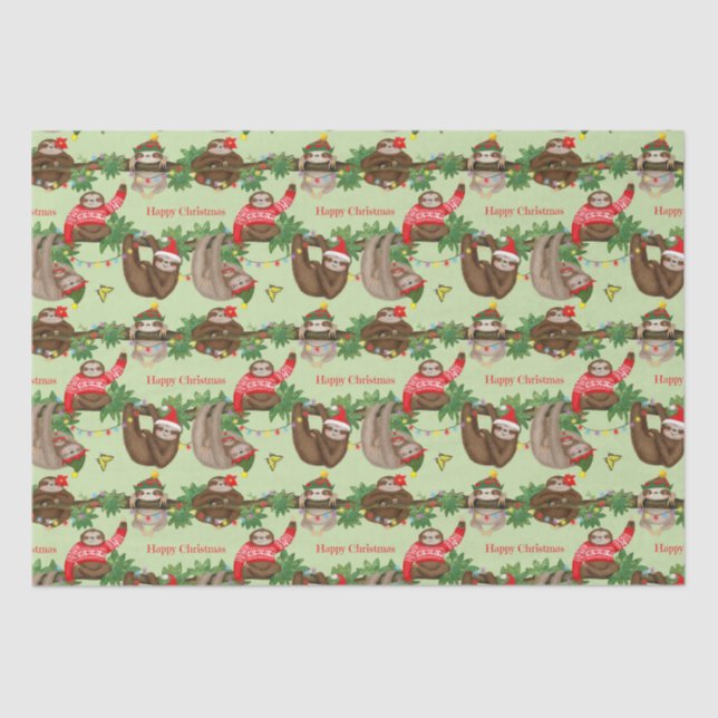 Stanley Sloth y amigos Navidades papel higiénico (Anverso)