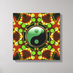 Star Bubbles New Age Yin Yang Lienzo envuelto